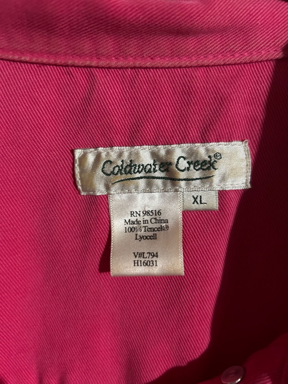 Coldwater Creek Women’s Pink Button-Front Jacket - Picture 2 of 5